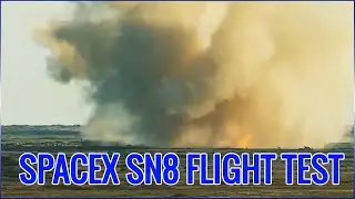 SpaceX SN8 12.5 km Flight Test