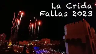 La Crida Fallas 2023 - The Opening Ceremony - Torres de Serranos Fireworks - From a Hotel Rooftop