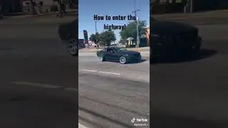 Mustang Drifts Onto Highway! #shorts Mustang #Drifting #ford