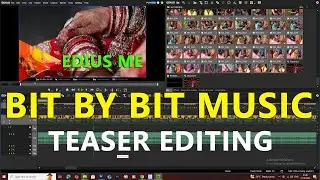 how to edit teaser video in Edius Me || edius bit by bit music #teaser editing