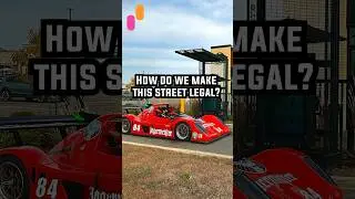 Can this become street legal? #pinkorange#radical #streetlegal #racecar
