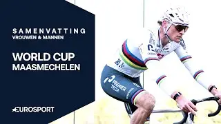 MATHIEU VAN DER POEL zorgt voor SPEKTAKEL | World Cup Veldrijden Maasmechelen | Samenvatting M/V
