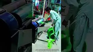 Manual Plastic Film Slitting Process Rewinding Large Rolls With High Precision Output