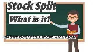 What is Stock Split | Stock Market Basics for Beginners in Telugu#stockmarketnews#fundamentalanalysi