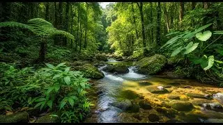 Forest Whisper ASMR: River Flow & Birdsong | Relaxing Escape
