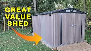 Лучший бюджетный металлический сарай для хранения? Честный обзор Patiowell 8x12