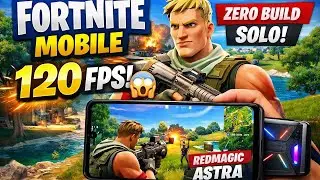 Fortnite Mobile at 120FPS on RedMagic Astra 😱 | Zero Build Solo Win 👑