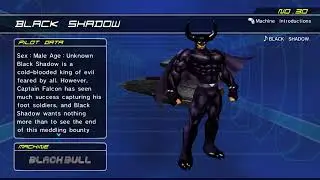Black Shadow Pilot Profile (F-Zero GX)