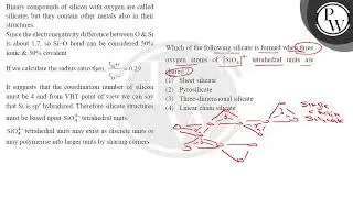 Binary compounds of silicon with oxygen are called silicates but they contain other metals also ....