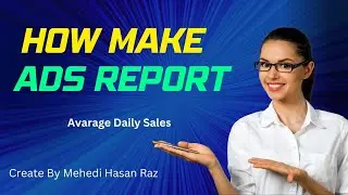 How Make ADS (Average Daily Sales ) Report