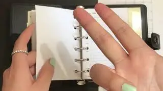 Настройка моего черного карманного филофакса... Вставки: simpleandtrendyco + peanuts planner co.