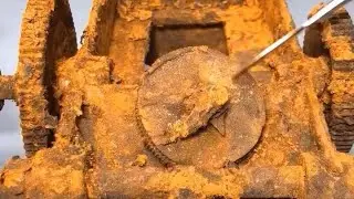 Rusty Antique Motor Winding MachineRestoration