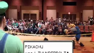 Nintendium 128 enters Live Action Pok&eacute;mon Battle.