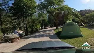 Anfahrt zum Camping Kovac Bovec