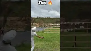 Perfect Shot in Action 🎯🔥 #ShootingRange #GunFire #TargetPractice #ActionShot #Marksman