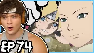 BORUTO AND SARADA VS INO-SHIKA-CHO! || Boruto REACTION: Episode 74