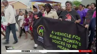 Klapmuts community in the W Cape held a peace walk against GBV