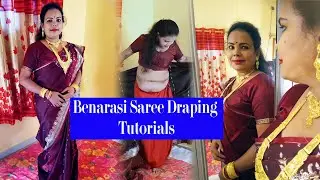 Wear perfectly Red Benarasi saree for different occassion II benarasi saree draping II best drape