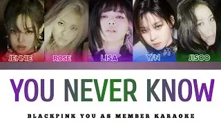 [EASY LYRICS] Blackpink - You never know  (YOU AS MEMBER KARAOKE)