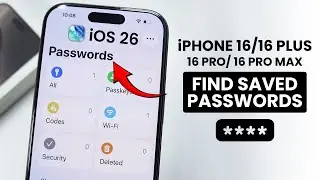 [iOS 26] iPhone 16 / Pro Max: Поиск сохраненных паролей и ключей доступа