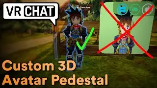VRChat Custom 3D Avatar Pedestal | How to hide the thumbnail