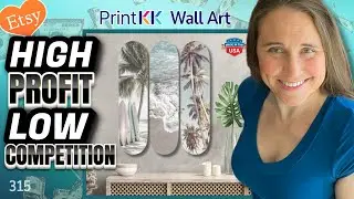 Low Competition High Profit POD Product-  Skateboard Wall Art Tutorial- Plus 5 Bonus Niches🔥🔥🔥