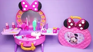 Disney Minnie Mouse Magic Mirror Beauty Set Satisfying with Unboxing Compilation Toys ASMR