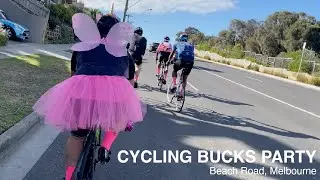 Cycling Bucks Party - Beach Road, Melbourne
