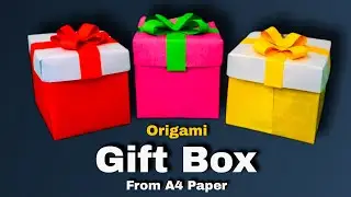 DIY Gift Box from Paper 🎁 | Easy Paper Craft Idea