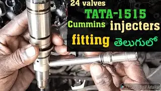 tata 1515 bs-4 Cummins engine injectors remove & fitting తెలుగులో