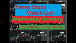 Penny Stock Watchlist for Wednesday Morning! Day Trading Penny Stocks!