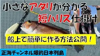 最新アマダイ釣り事情～短ハリスのすすめ～