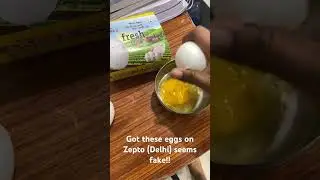 Arora fresh eggs are FAKE!!!  #arorafresheggs #aroraeggs #fakeegg #plasticegg #eggs #badeggs