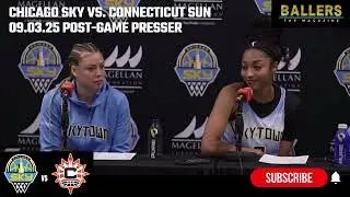 Angel Reese & Rachel Banham: Chicago Sky Postgame Presser | vs. Connecticut Sun | 09.03.25