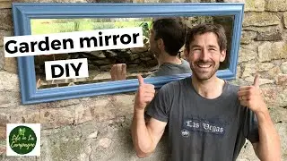 Garden mirror DIY