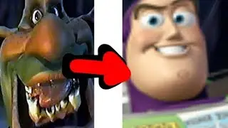 early shrek test animation but its buzz lightyear