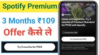 Try 3 months for ₹109 Spotify Offer Claim Kaise Kare | Spotify 3 Months for 109 Premium 