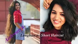 Aishwarya Long to short bob haircut | #longhaircut #longtoshort #Aishwaryalonghaircut #hairstyle