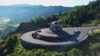 Vista House, Columbia River Gorge - Mavic Pro Drone