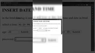 Inserting/date and time/CSS.#code #html #notepad #basic #trending #like #css #subscribe #highlights