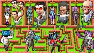CHOOSE the RIGHT WAY to SECRET GRAVE of TV WOMAN vs SKIBIDI TOILET in MINECRAFT animation