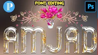 glass font dp editing || tranding glass font dp Editing by piexllab PS touch Hindi tutorial