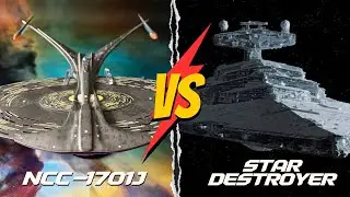USS Enterprise J VS Imperial Star Destroyer : Size Comparison