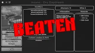 Master Tower Defense - Dry Daydream Insane Challenge
