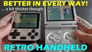 Your best FIRST retro handheld RG35XXSP clamshell vs RG280V. Thicker yet pocketable emulation beast