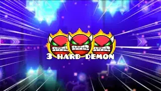 J'ai termin&eacute; 3 HARD DEMON !! #1 | Geometry Dash FR