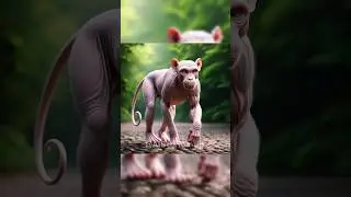 Incredible Animal Fusion: Mind-Blowing Creatures Formed by Fusing Different Species#shorts​#godzilla