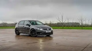 VW Golf R Indium Grey 2018 with Scorpian exhaust