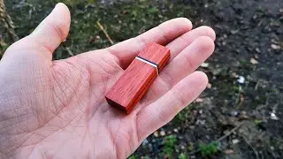 изготовление usb флешки из дерева making wooden usb flash drive
