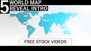 World map Reveal Intro animation, World map motion elements | Royalty Free Stock Videos